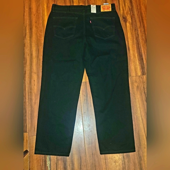 NWT Men's Levi's 550 Black Relaxed Fit  Black Denim Jeans - Picture 4 of 5